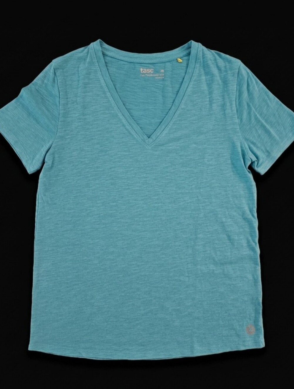 Tasc Performance All Day V-Neck Tee Arctic Blue XS EUC